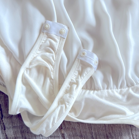 Bebe body suit white off white with gold embroiderie M - Picture 10 of 10